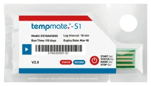 temperature single use data logger for supply chain monitoring 